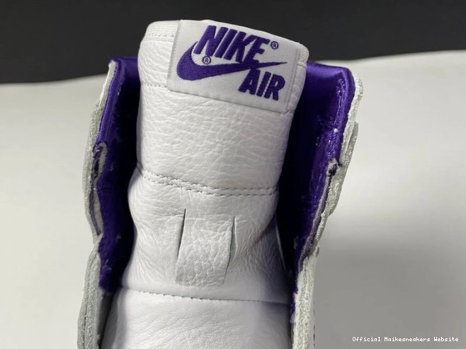 Official Maikesneakers COURT AIR RETRO HIGH 1 JORDAN CD0461-151 PURPLE 0724